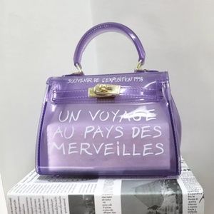 Women's large transparent bag